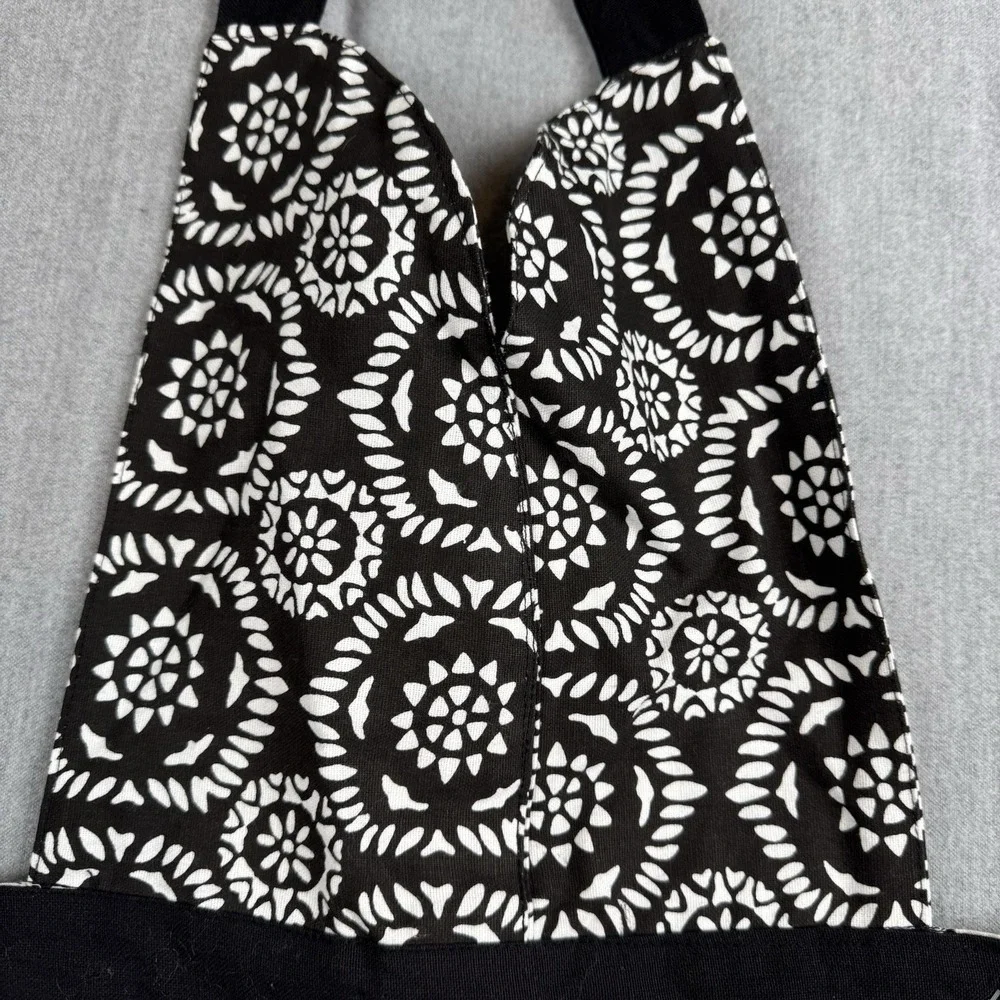 NWT Contempt Apron Ruffles Country‎ tie Black Maroon and white